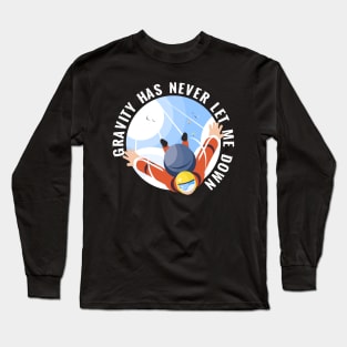 Skydiving, skydiver parachute, parachuting Long Sleeve T-Shirt